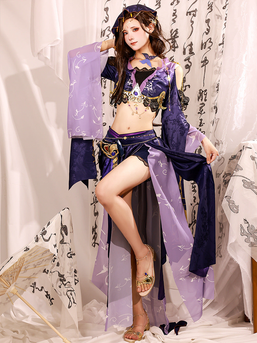 Cold against the Water Costume Antique Animation anime Costume Sexy C Costume Quiz Nine Soul Cosplay Set