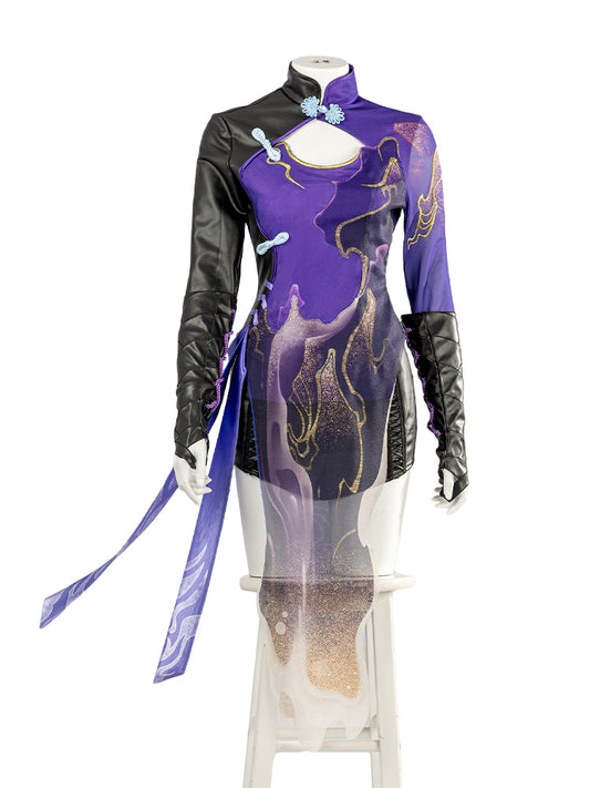 CG Long Sleeve Edition Eternal Tribulation Cosplay Costume: Ji Yingying, Eight Extremes Martial Arts, Infinite Cheongsam, Cosplay Costume